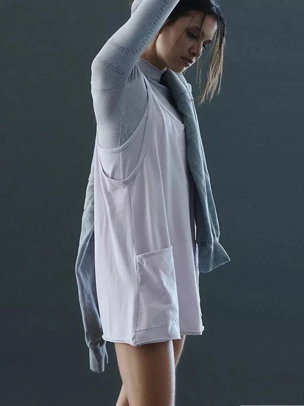 Free People Movement Hot Shot Logo Mini Dress NWOT - Picture 3 of 11